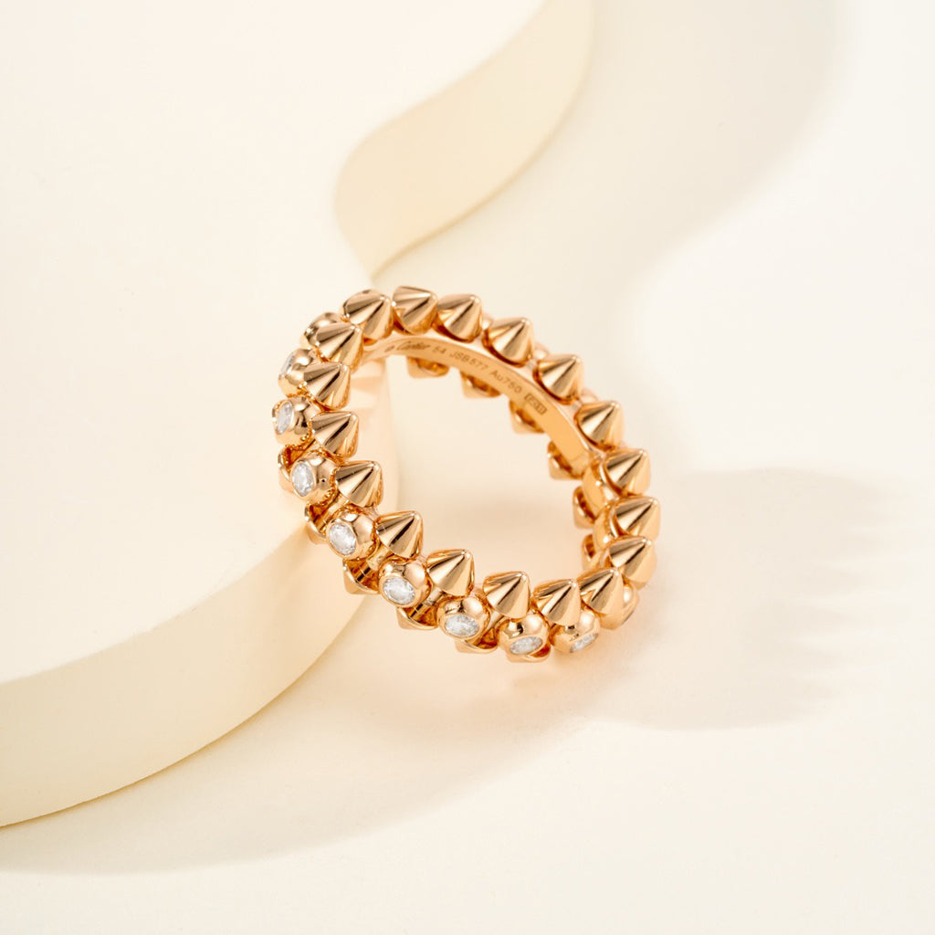 [LUXE JEWELRY] CLASH 6.8MM DIAMOND MEDIUM RING
