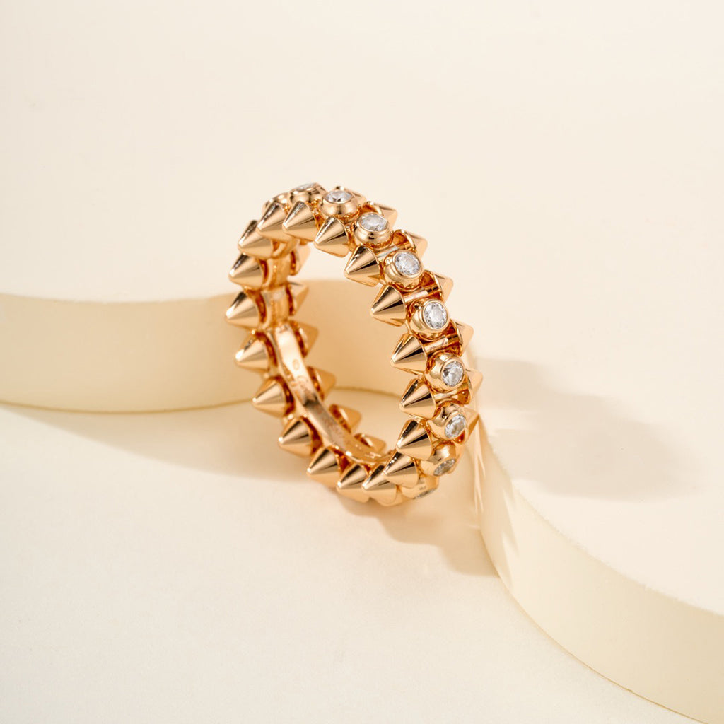 [LUXE JEWELRY] CLASH 6.8MM DIAMOND MEDIUM RING
