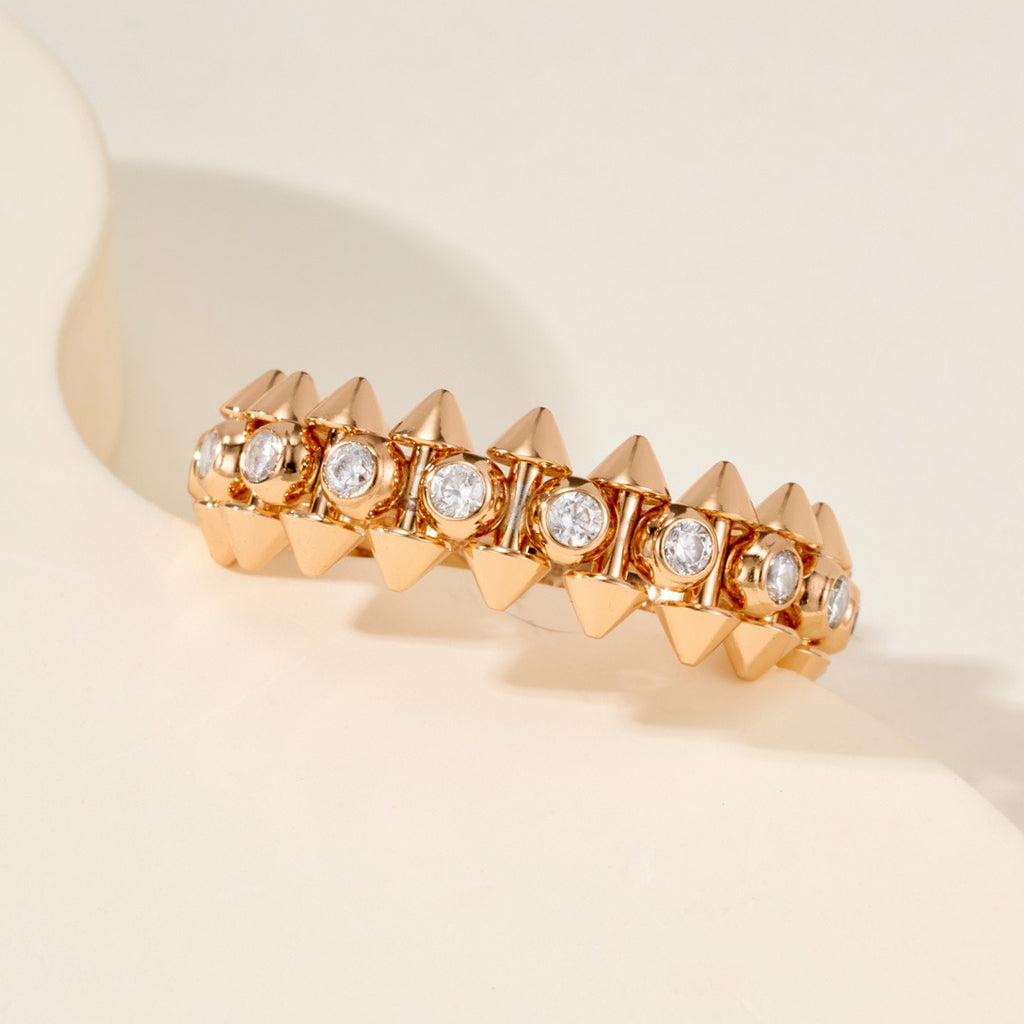 [LUXE JEWELRY] CLASH 6.8MM DIAMOND MEDIUM RING