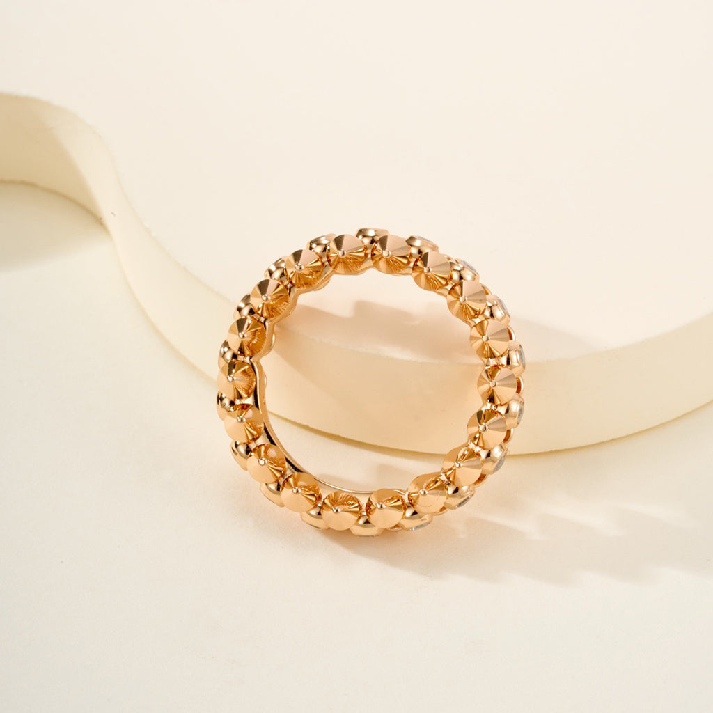 [LUXE JEWELRY] CLASH 6.8MM DIAMOND MEDIUM RING