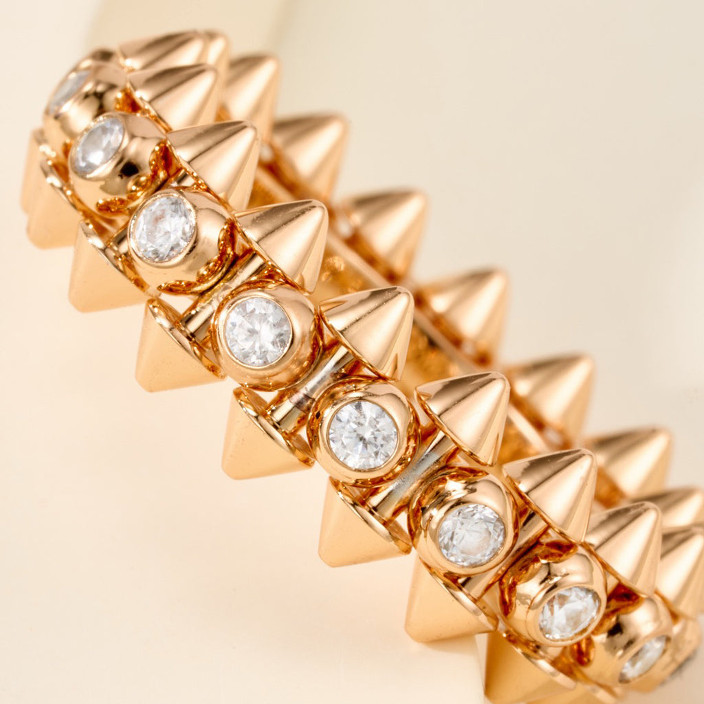 [LUXE JEWELRY] CLASH 6.8MM DIAMOND MEDIUM RING