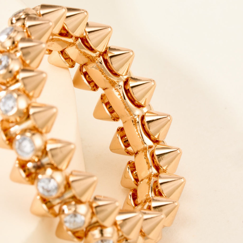 [LUXE JEWELRY] CLASH 6.8MM DIAMOND MEDIUM RING
