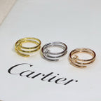 [LUXE JEWELRY] JUSTE RING 4.8MM HALF DIAMOND