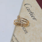 [LUXE JEWELRY] JUSTE RING 4.8MM HALF DIAMOND