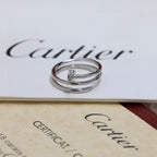 [LUXE JEWELRY] JUSTE RING 4.8MM HALF DIAMOND
