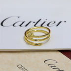 [LUXE JEWELRY] JUSTE RING 4.8MM HALF DIAMOND