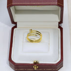 [LUXE JEWELRY] JUSTE RING 4.8MM HALF DIAMOND