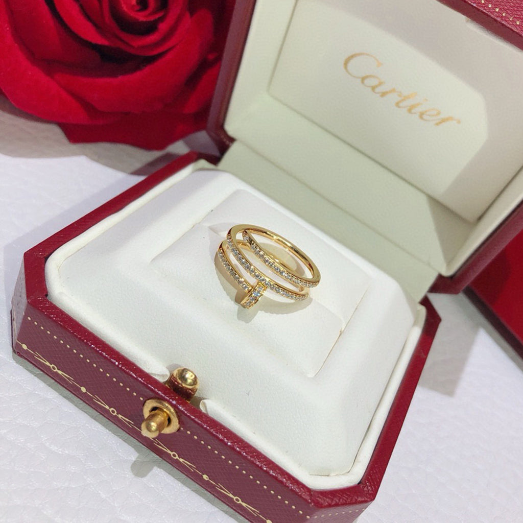 [LUXE JEWELRY] JUSTE RING 4.8MM FULL DIAMOND