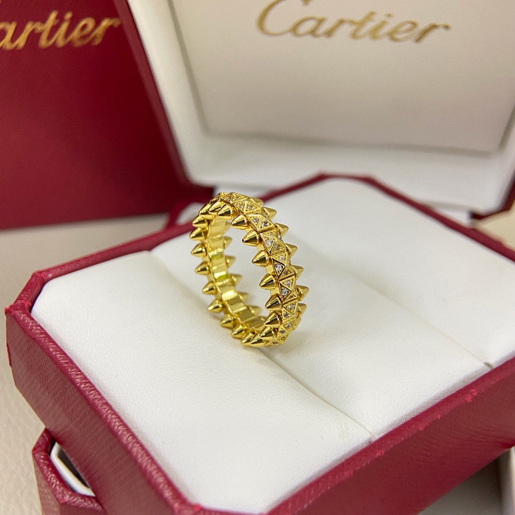 [LUXE JEWELRY] CLASH 6.4MM SMALL FULL DIAMOND RING