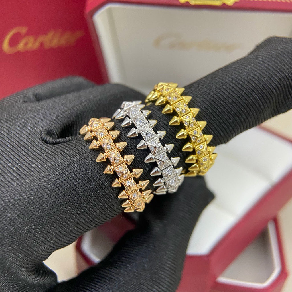 [LUXE JEWELRY] CLASH 6.4MM SMALL FULL DIAMOND RING