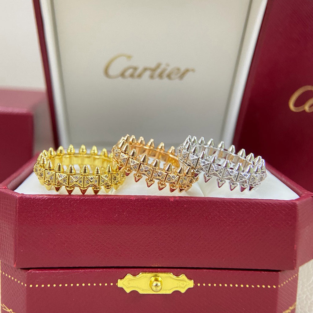 [LUXE JEWELRY] CLASH 6.4MM SMALL FULL DIAMOND RING