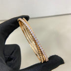 [LUXE JEWELRY] ETINCELLE HALF-PAVED DIAMOND BRACELET
