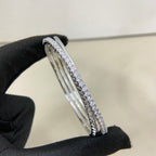 [LUXE JEWELRY] ETINCELLE HALF-PAVED DIAMOND BRACELET