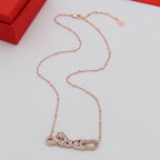 [LUXE JEWELRY] PANTHERE PAVED DIAMOND NECKLACE