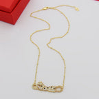 [LUXE JEWELRY] PANTHERE PAVED DIAMOND NECKLACE
