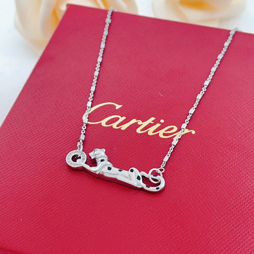 [LUXE JEWELRY] PANTHERE FULL DIAMOND NECKLACE