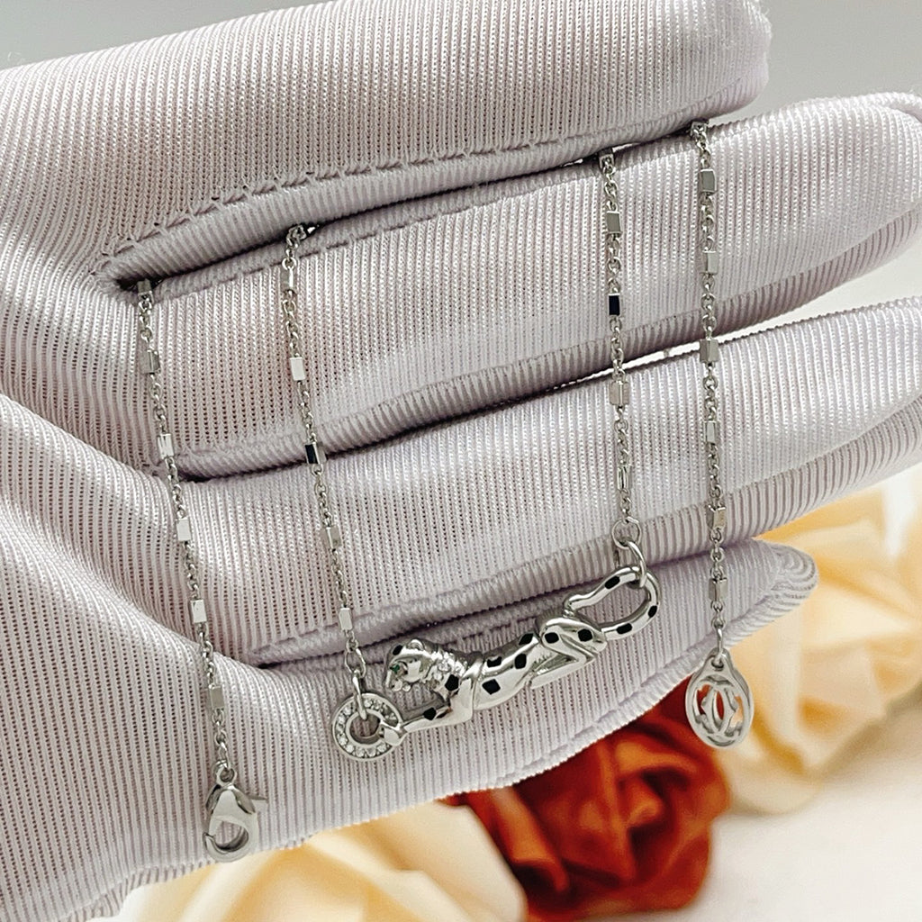 [LUXE JEWELRY] PANTHERE FULL DIAMOND NECKLACE