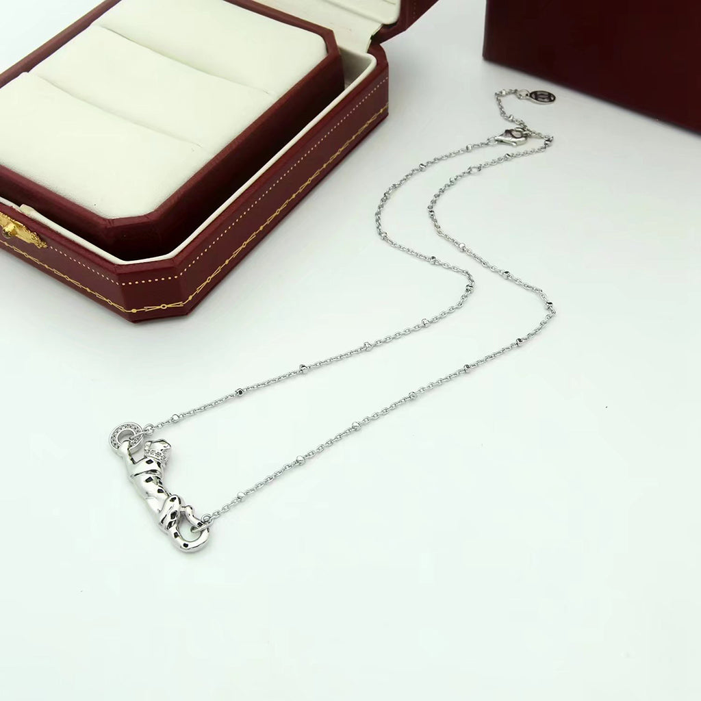 [LUXE JEWELRY] PANTHERE FULL DIAMOND NECKLACE
