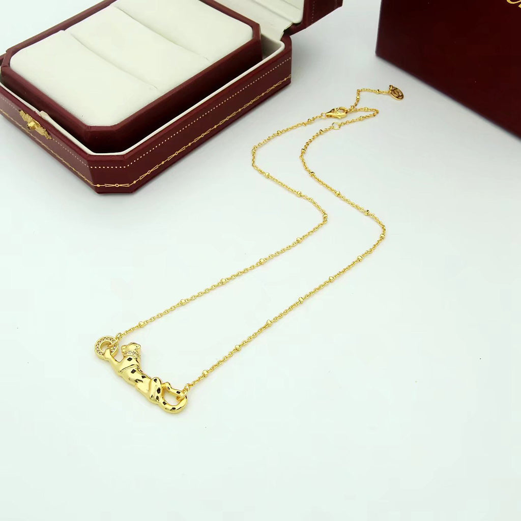 [LUXE JEWELRY] PANTHERE FULL DIAMOND NECKLACE
