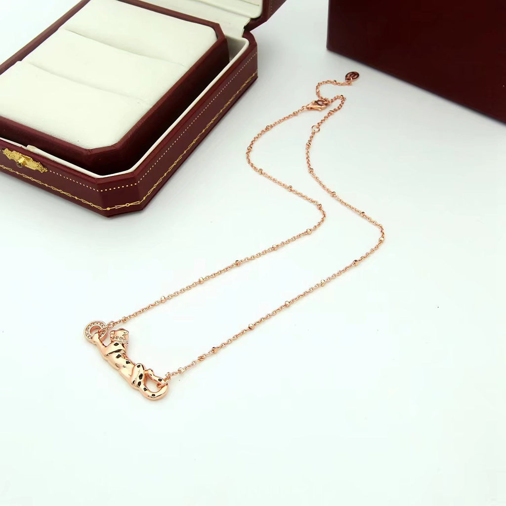 [LUXE JEWELRY] PANTHERE FULL DIAMOND NECKLACE