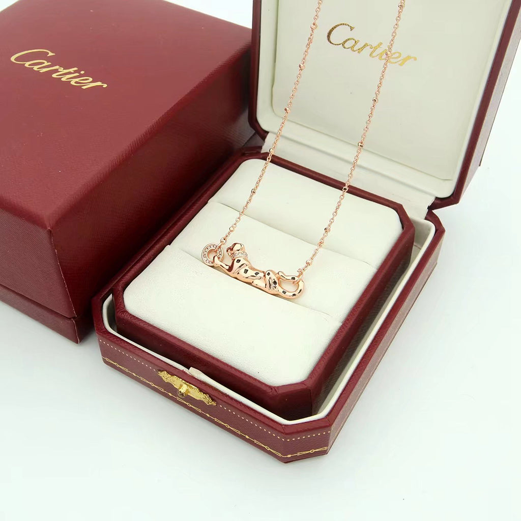 [LUXE JEWELRY] PANTHERE FULL DIAMOND NECKLACE