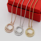 [LUXE JEWELRY] ETINCELLE  FULL DIAMOND NECKLACE