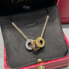 [LUXE JEWELRY] LOVE 6 DIAMOND PENDANT NECKLACE