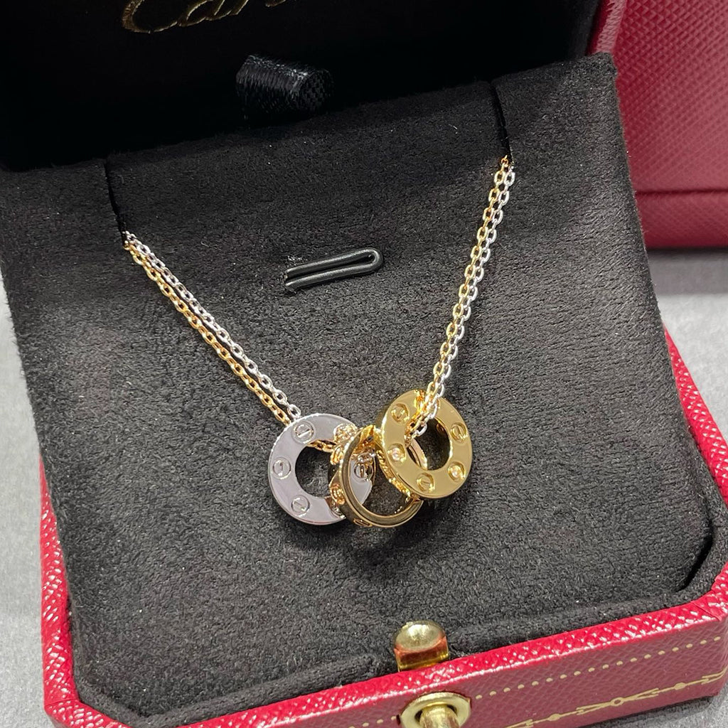 [LUXE JEWELRY] LOVE 6 DIAMOND PENDANT NECKLACE
