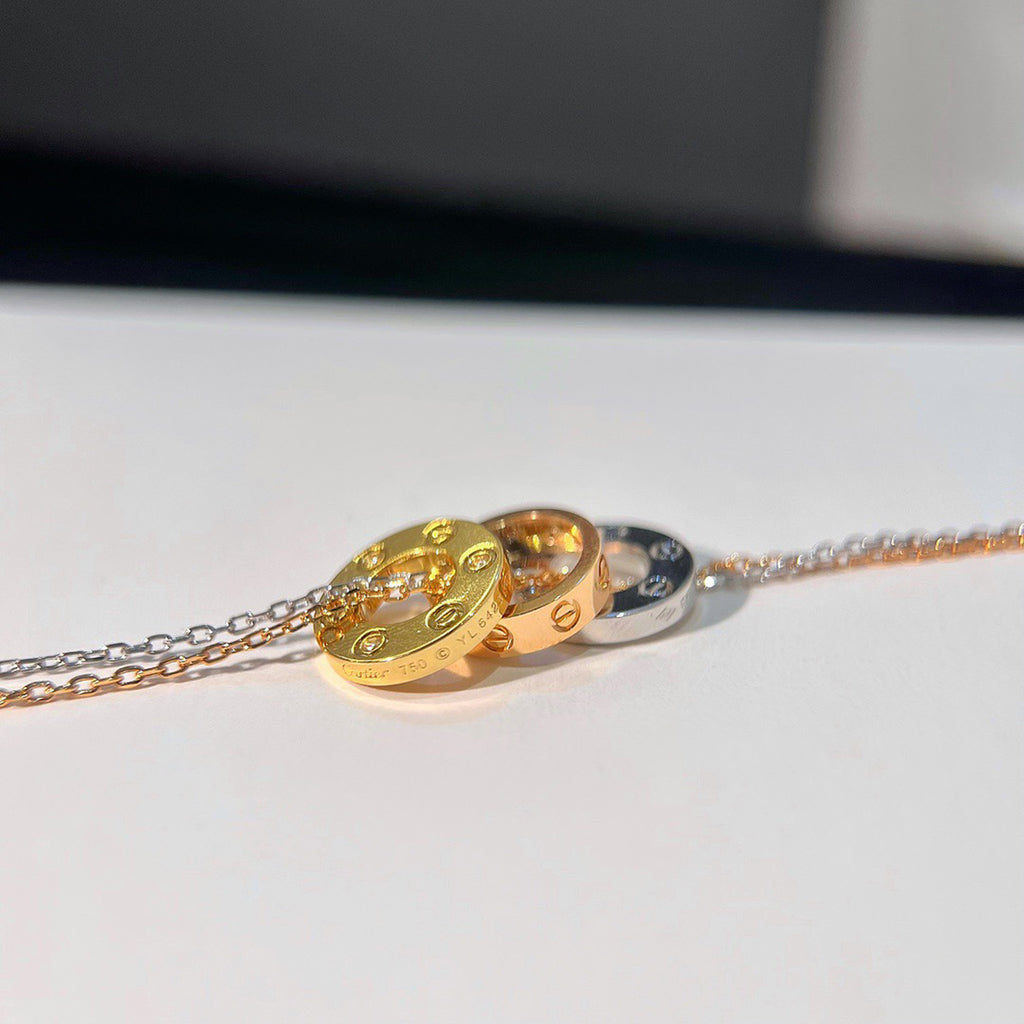 [LUXE JEWELRY] LOVE 6 DIAMOND PENDANT NECKLACE