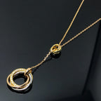 [LUXE JEWELRY] TRINITY DIAMONDS NECKLACE