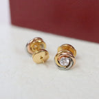 [LUXE JEWELRY] TRINITY STUD DIAMOND EARRINGS
