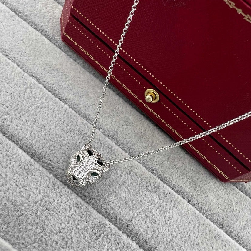 [LUXE JEWELRY] PANTHERE FULL DIAMOND NECKLACE