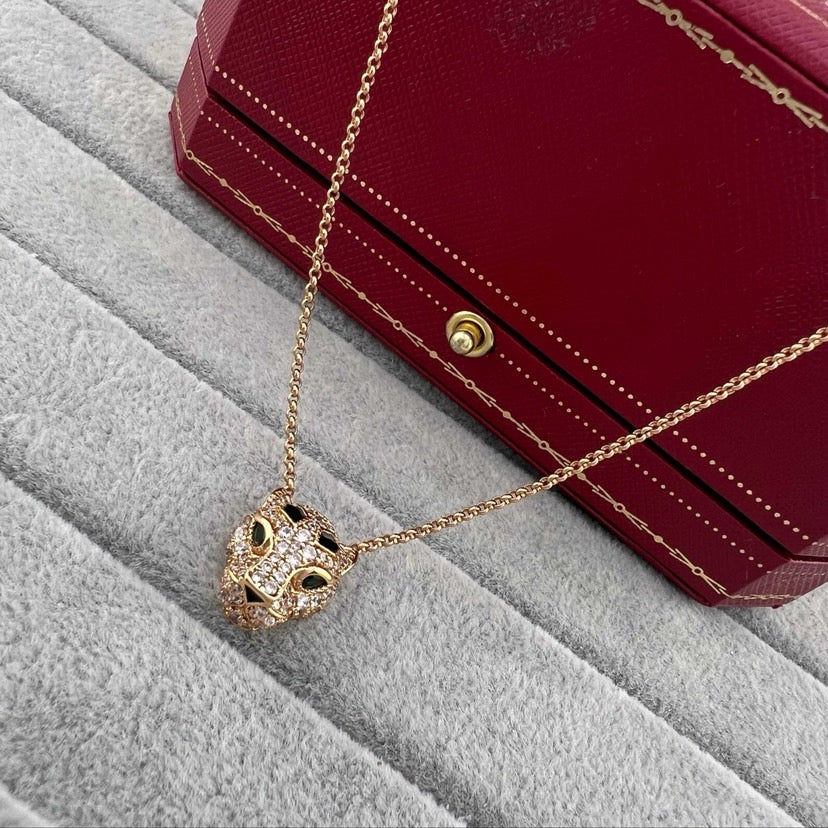 [LUXE JEWELRY] PANTHERE FULL DIAMOND NECKLACE