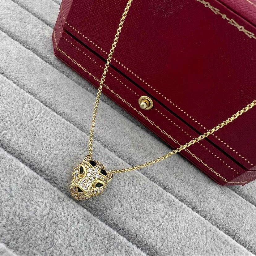 [LUXE JEWELRY] PANTHERE FULL DIAMOND NECKLACE