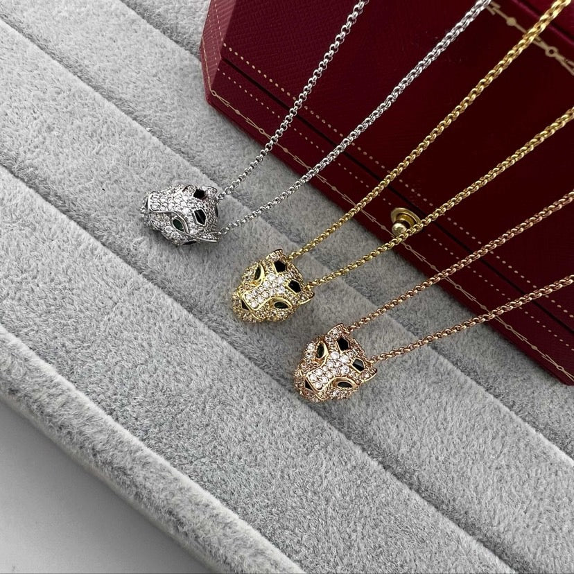 [LUXE JEWELRY] PANTHERE FULL DIAMOND NECKLACE