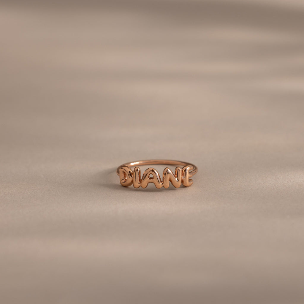 Bubble Name Ring