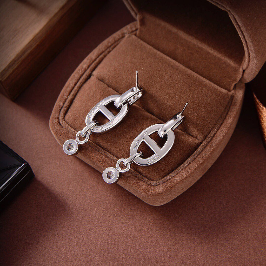 [LUXE JEWELRY]HM CHAINE DIAMOND EARRINGS