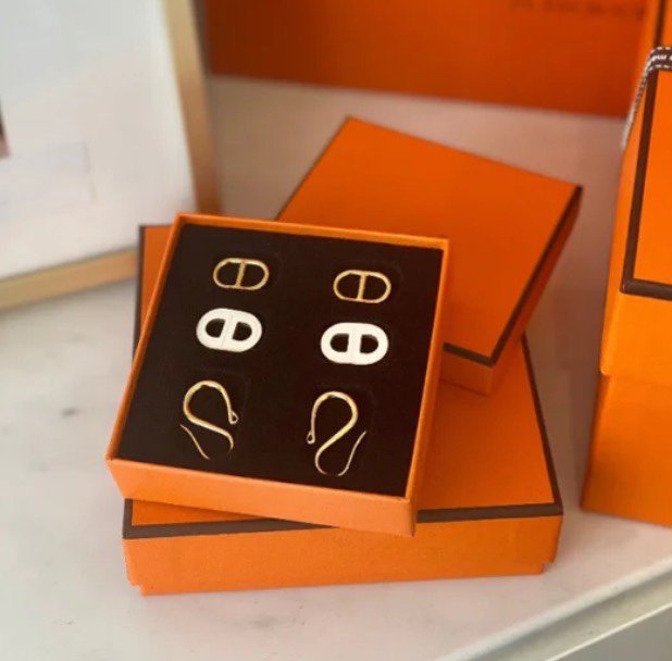 [LUXE JEWELRY]HM O'MAILLON GOLD EARRINGS