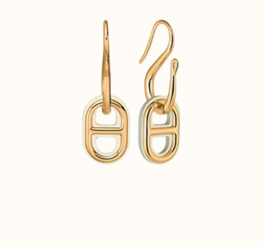 [LUXE JEWELRY]HM O'MAILLON GOLD EARRINGS