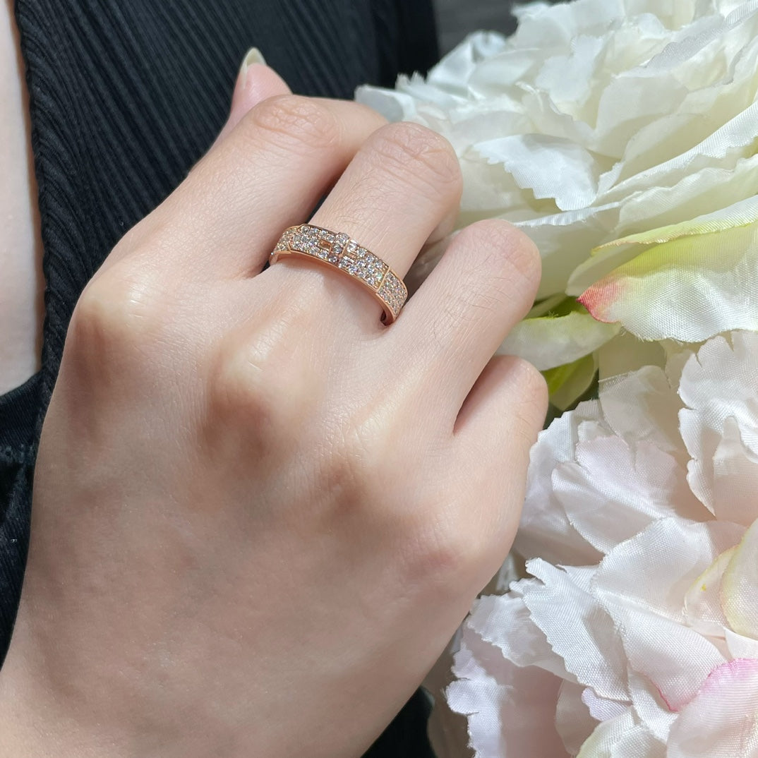 [LUXE JEWELRY]KELLY PINK GOLD DIAMOND RING