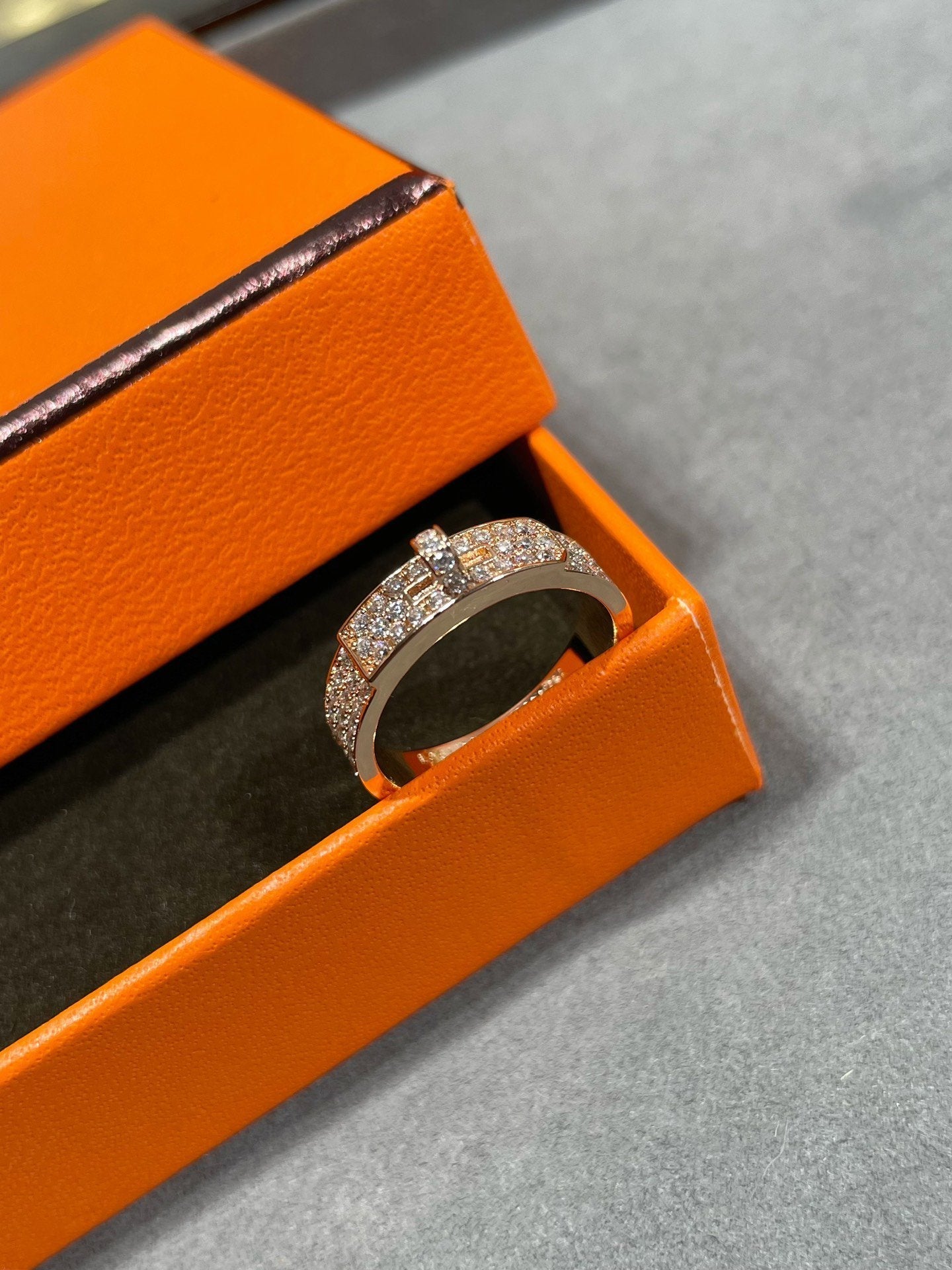 [LUXE JEWELRY]KELLY PINK GOLD DIAMOND RING