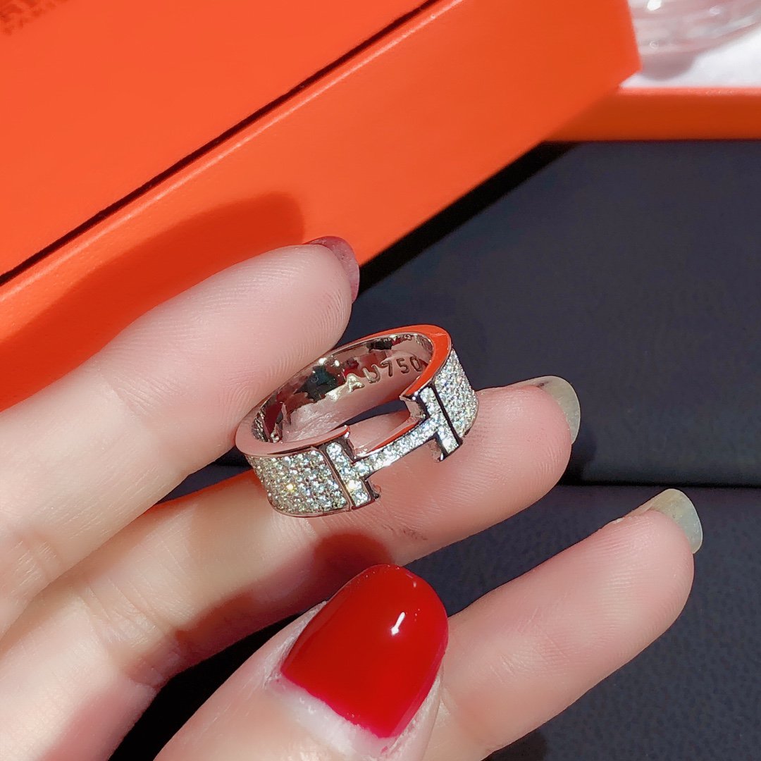 [LUXE JEWELRY]H RING FULL DIAMOND