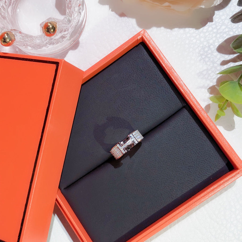 [LUXE JEWELRY]H RING FULL DIAMOND