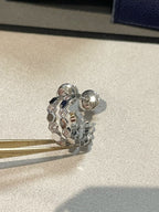 [LUXE JEWELRY]Hollow Design Four-Leaf Clover Flower Shape Ring