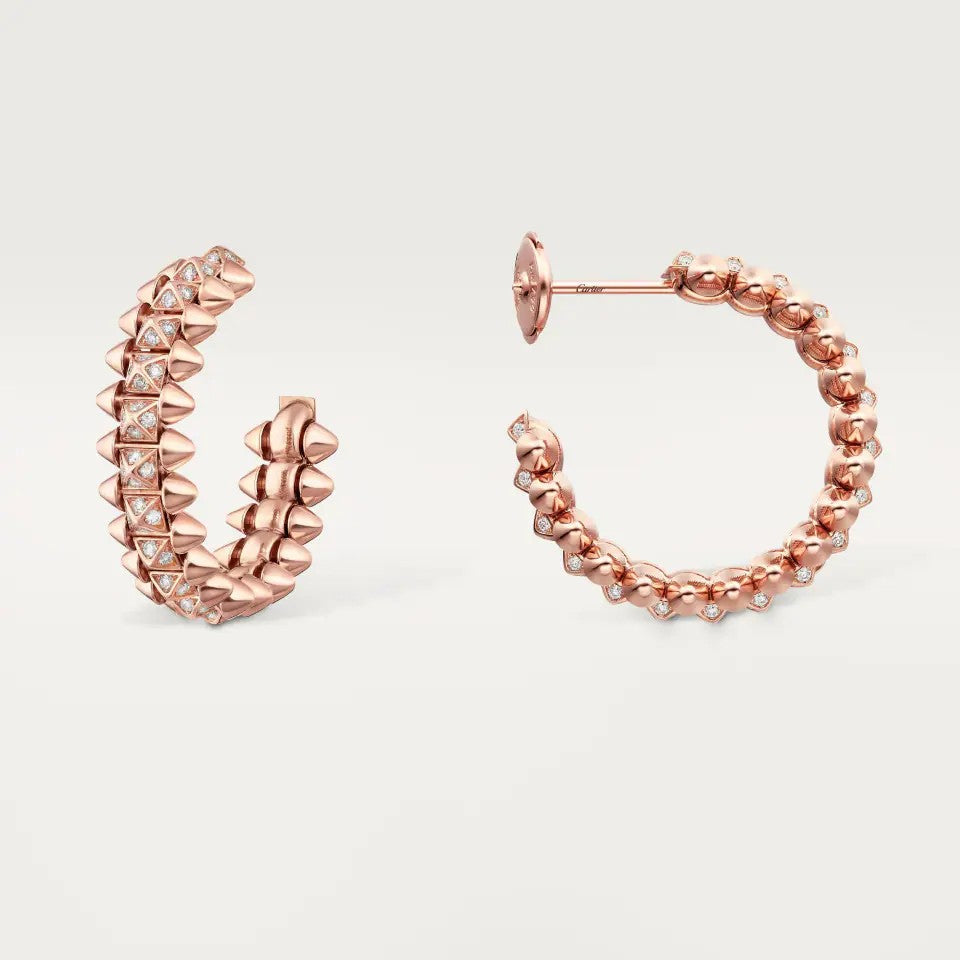 [LUXE JEWELRY] CLASH 6.4MM FULL DIAMOND SMALL EARRINGS