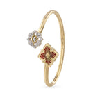 [LUXE JEWELRY] OPERA TULLE  GOLD BRACELET WITH ENAMEL BACKGROUND