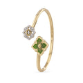 [LUXE JEWELRY] OPERA TULLE  GOLD BRACELET WITH ENAMEL BACKGROUND