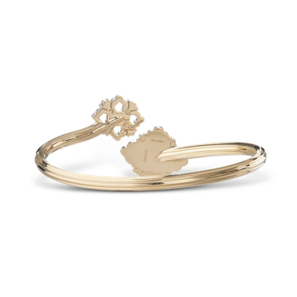 [LUXE JEWELRY] OPERA TULLE  GOLD BRACELET WITH ENAMEL BACKGROUND