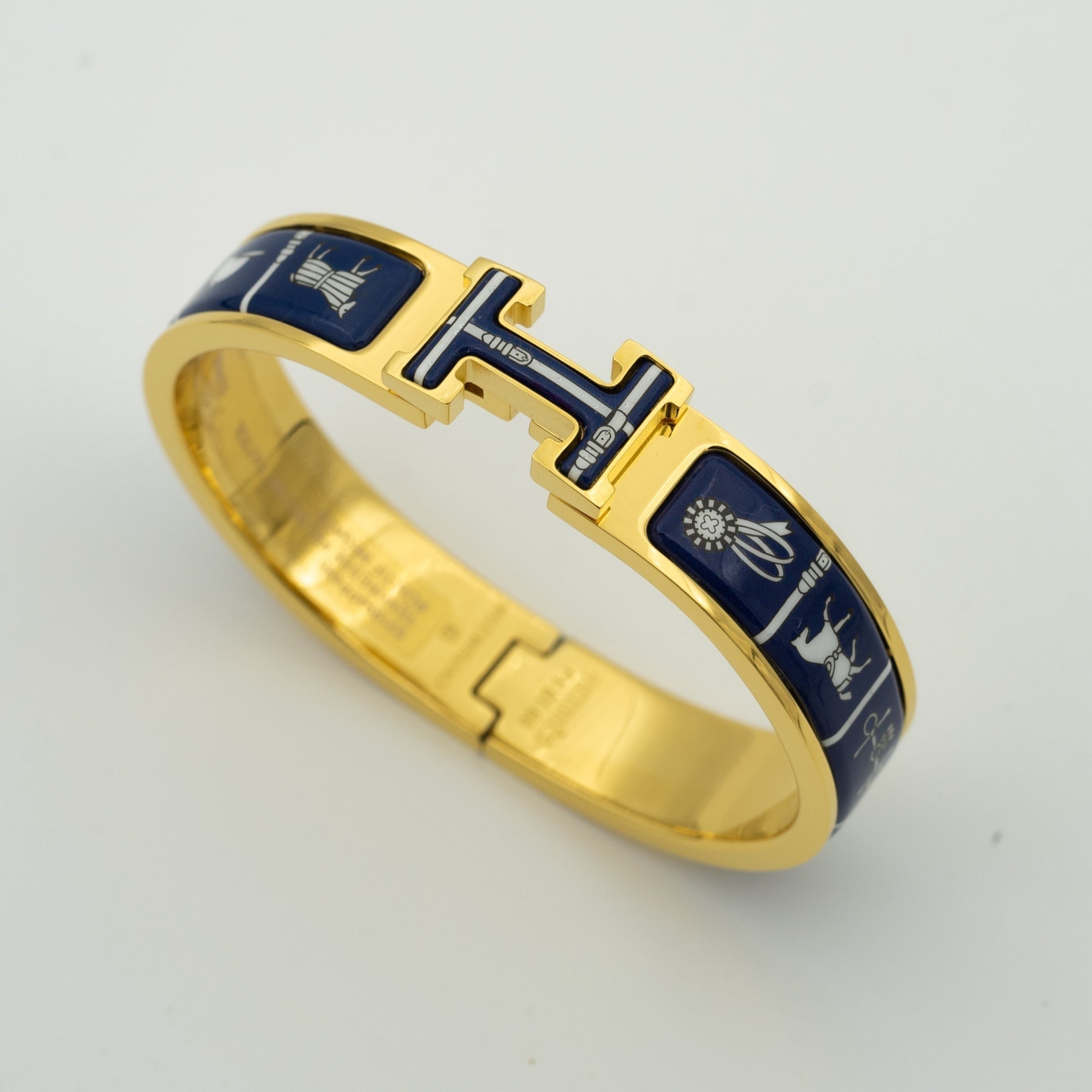 [LUXE JEWELRY]H BRACELET BLUE CERAMIC