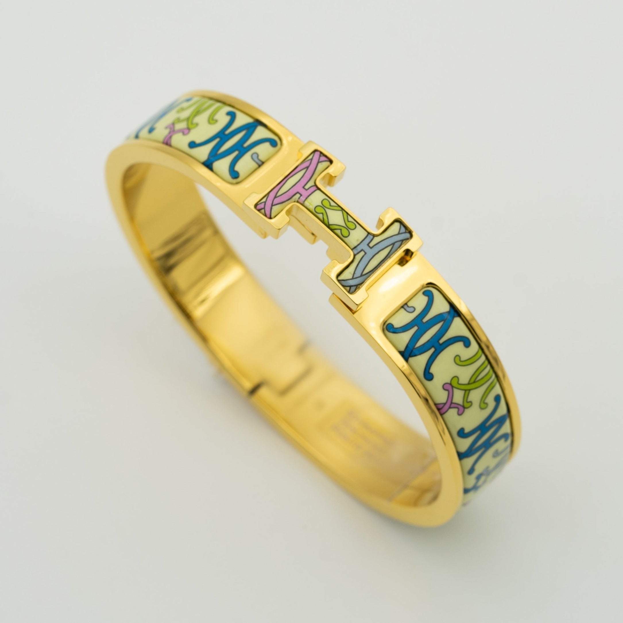 [LUXE JEWELRY]H BRACELET BEIGE MULTICOLOR